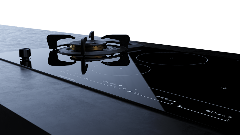 Газовая варочная панель с индукцией Kuppersbusch KIG 9850.0 SR-E5