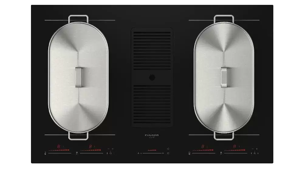 Индукционная варочная панель с вытяжкой FULGOR-Milano FCLHD 8041 HID TS BK 2