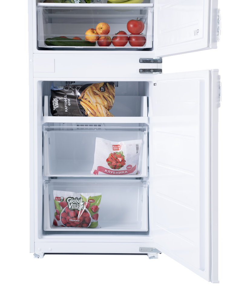 Интегрируемый холодильно-морозильный шкаф GRAUDE IKG 200.3