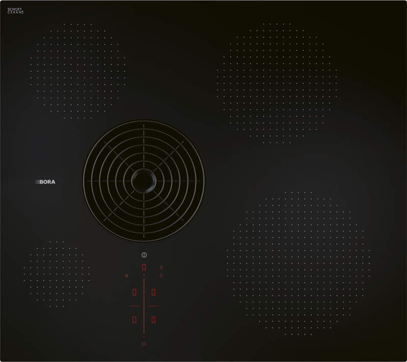 Индукционная варочная панель со встроенной вытяжкой BORA PURSA