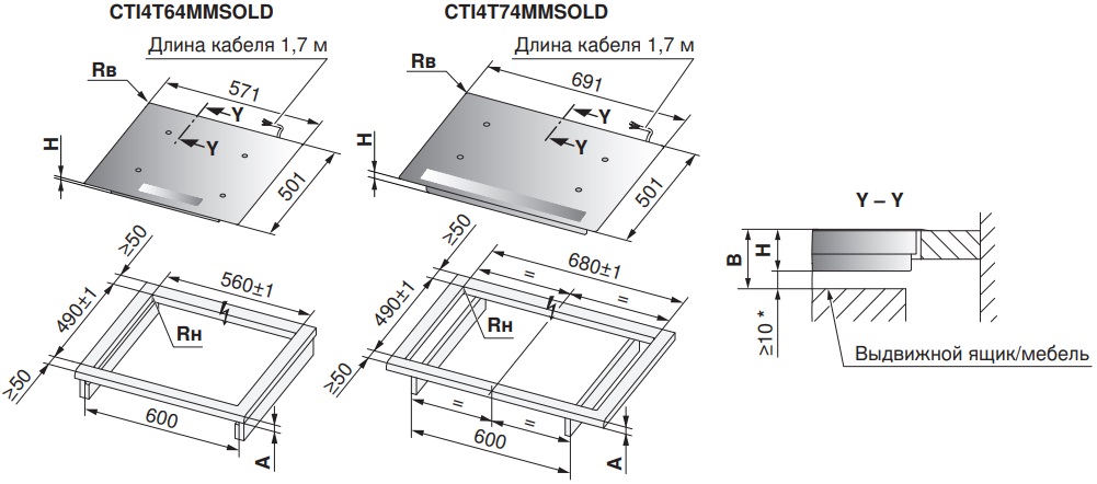 Варочная панель V-ZUG CookTopInduction V4000 CTI4T64MMSOLD