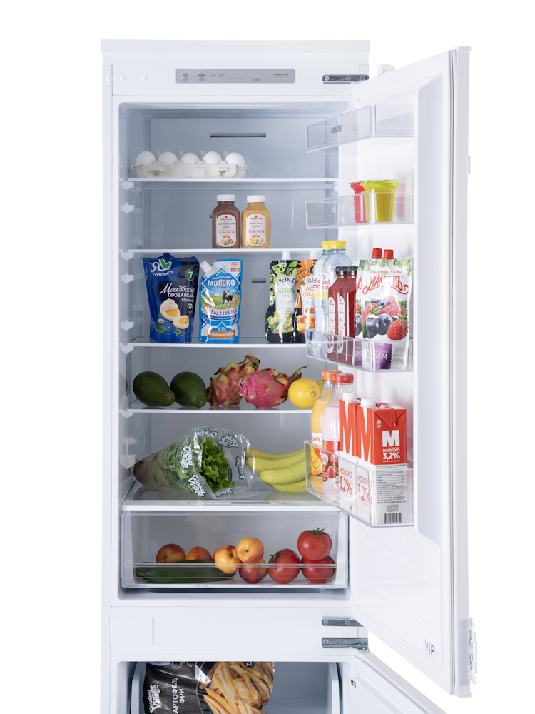 Интегрируемый холодильно-морозильный шкаф GRAUDE IKG 200.3