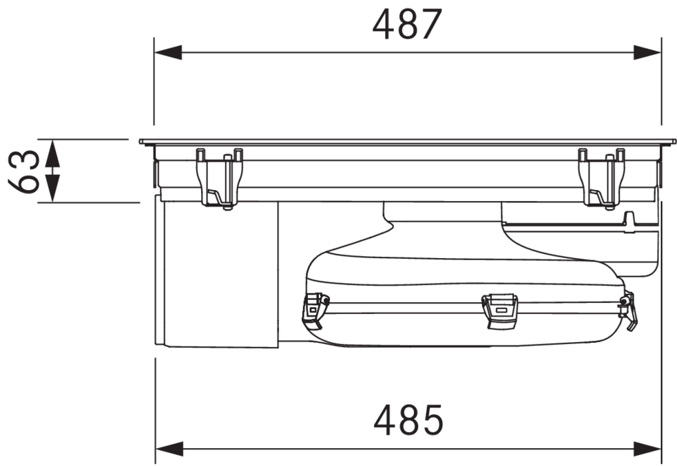 Индукционная варочная панель со встроенной вытяжкой BORA PUXU2