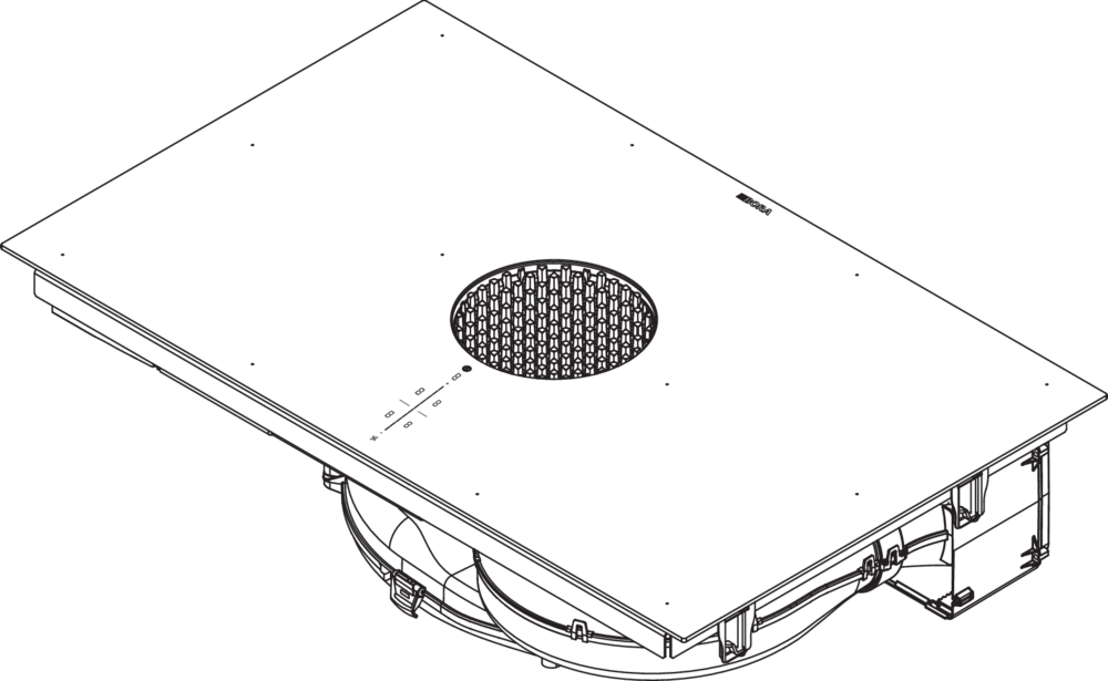 Индукционная варочная панель со встроенной вытяжкой BORA PUXU