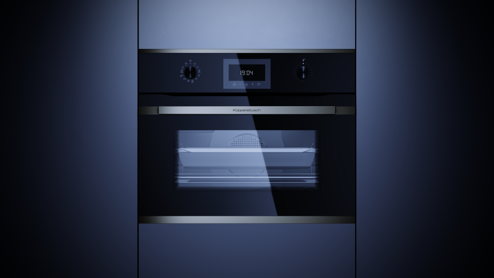 Компактный духовой шкаф с паром Kuppersbusch CBD 6340.0 S3 Silver Chrome