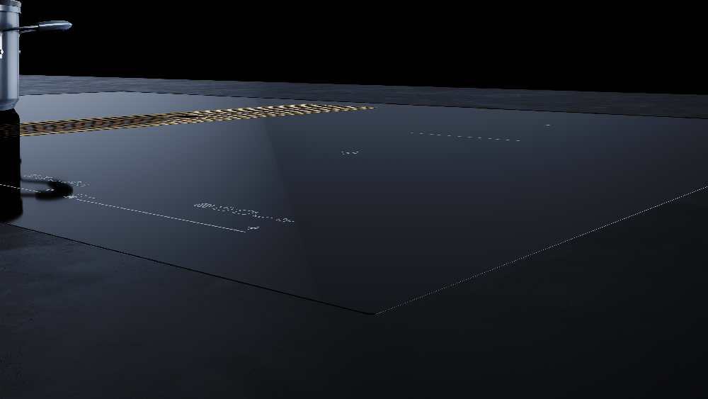 Индукционная варочная панель с вытяжкой KMI 8590.0 SR золотой Куперсбуш / Kuppersbusch