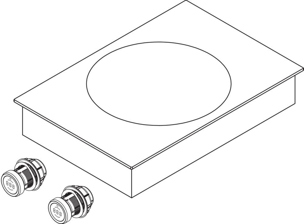 Индукционная варочная панель в версии вок All Black BORA PKIW3AB