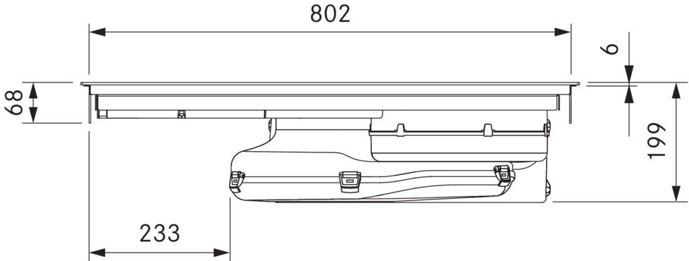 Индукционная варочная панель со встроенной вытяжкой BORA PUXU2