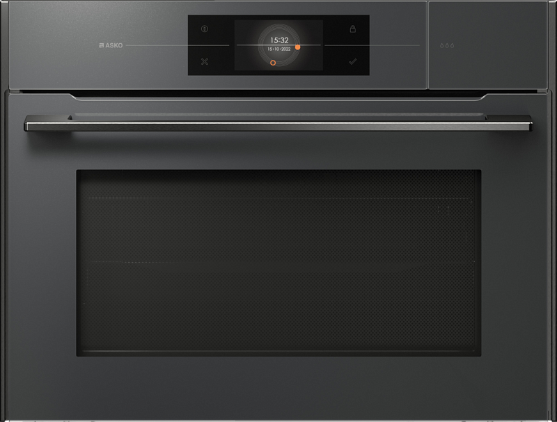 Компактный духовой шкаф с функцией пароварки и СВЧ Asko OCSM8478GG