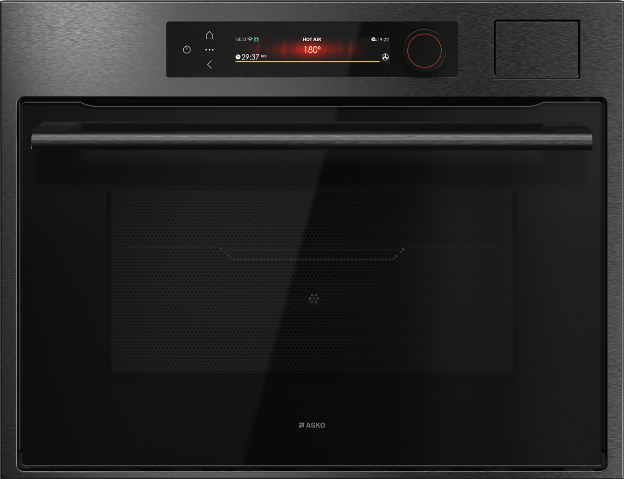 Компактный духовой шкаф с функцией пароварки и СВЧ Asko OCSM64BSH