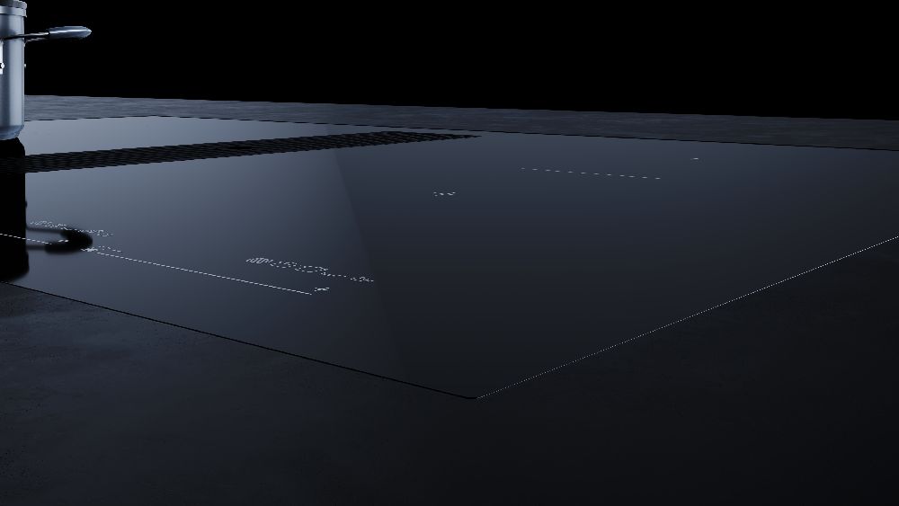 Индукционная варочная панель с вытяжкой KMI 8590.0 SR черный вельвет Куперсбуш / Kuppersbusch