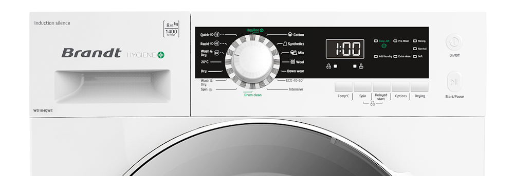 Стирально-сушильная машина BRANDT WD184QWE