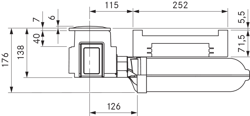 Встраиваемая в столешницу вытяжка BORA PKA3AB, черная