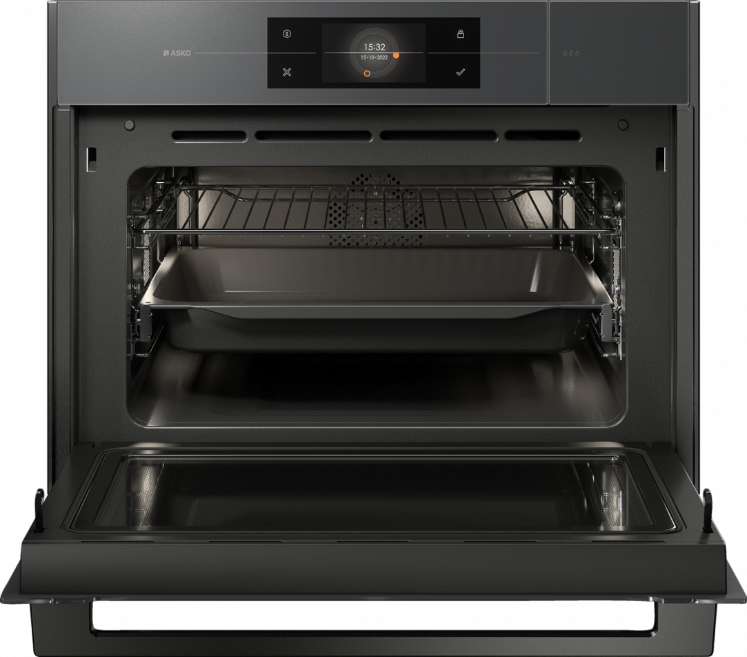 Компактный духовой шкаф с функцией пароварки и СВЧ Asko OCSM8478GG