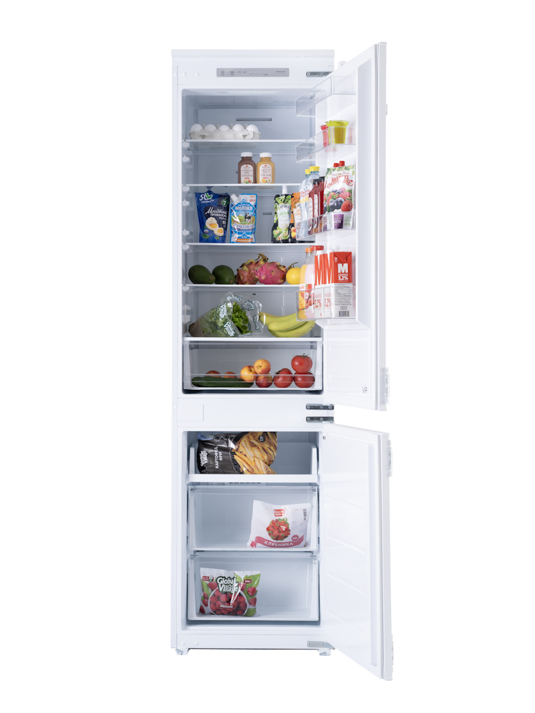 Интегрируемый холодильно-морозильный шкаф GRAUDE IKG 200.3