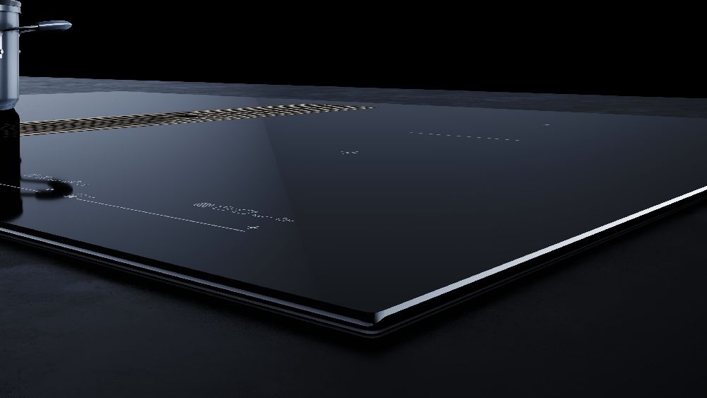 Индукционная варочная панель с вытяжкой KMI 8590.0 SR черный хром Куперсбуш / Kuppersbusch