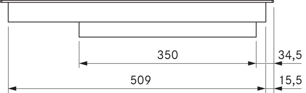 Варочная панель HiLight, 3/2 контура All Black BORA PKC3AB