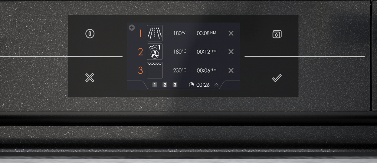 Компактный духовой шкаф с функцией пара и СВЧ Asko OCSM8478G