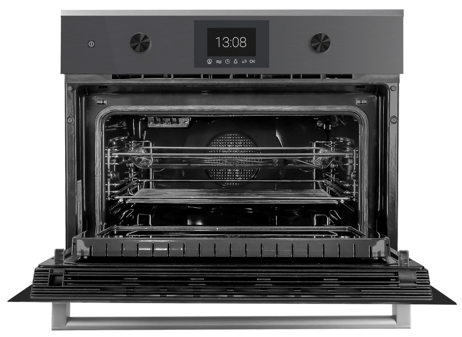 Компактный духовой шкаф с микроволнами CBM 6350.0 GPH 6 черная сталь Куперсбуш / Kuppersbusch