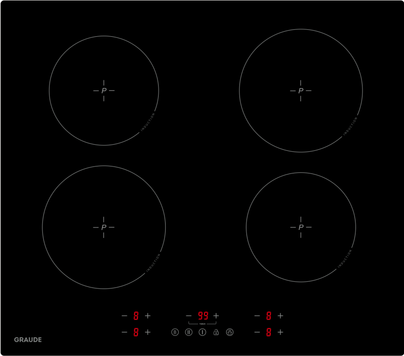 Индукционная варочная панель GRAUDE IK 60.1 E