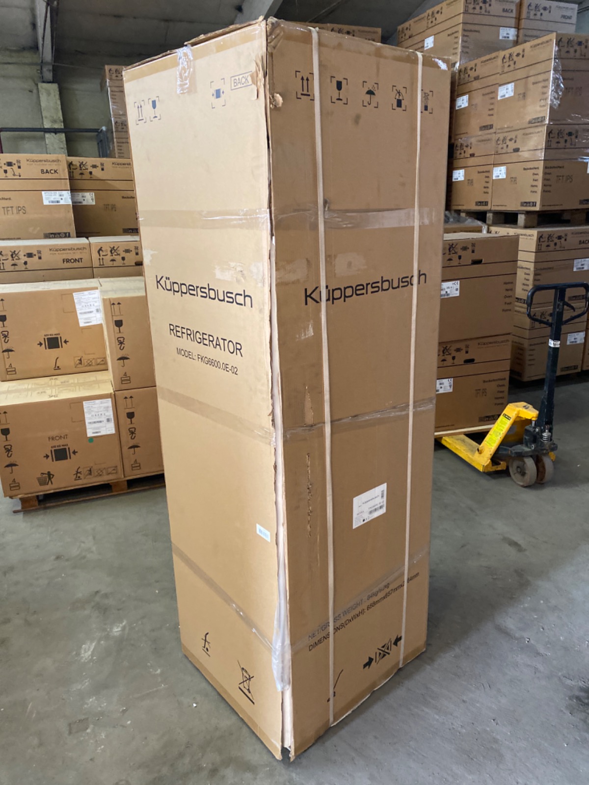 Отдельностоящий холодильник с нижней морозильной камерой Kuppersbusch FKG 6600.0 E-02