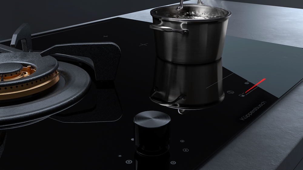 Газовая варочная панель с индукцией KIG 6850.0 SR-E5 Куперсбуш / Kuppersbusch