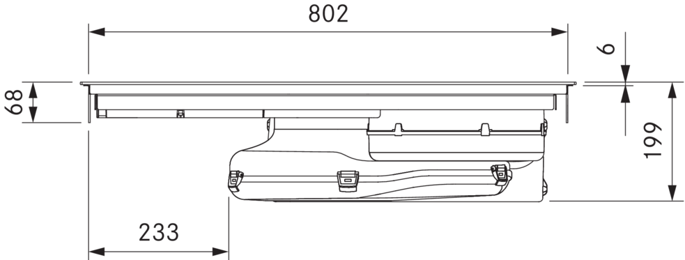 Индукционная варочная панель со встроенной вытяжкой BORA PUXU