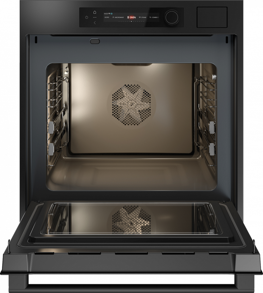 Духовой шкаф с функцией пароварки и СВЧ Asko OCSM66GSH