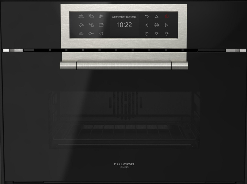 Комбинированный паровой шкаф Fulgor Milano FCLCSO 4510 TEM BK