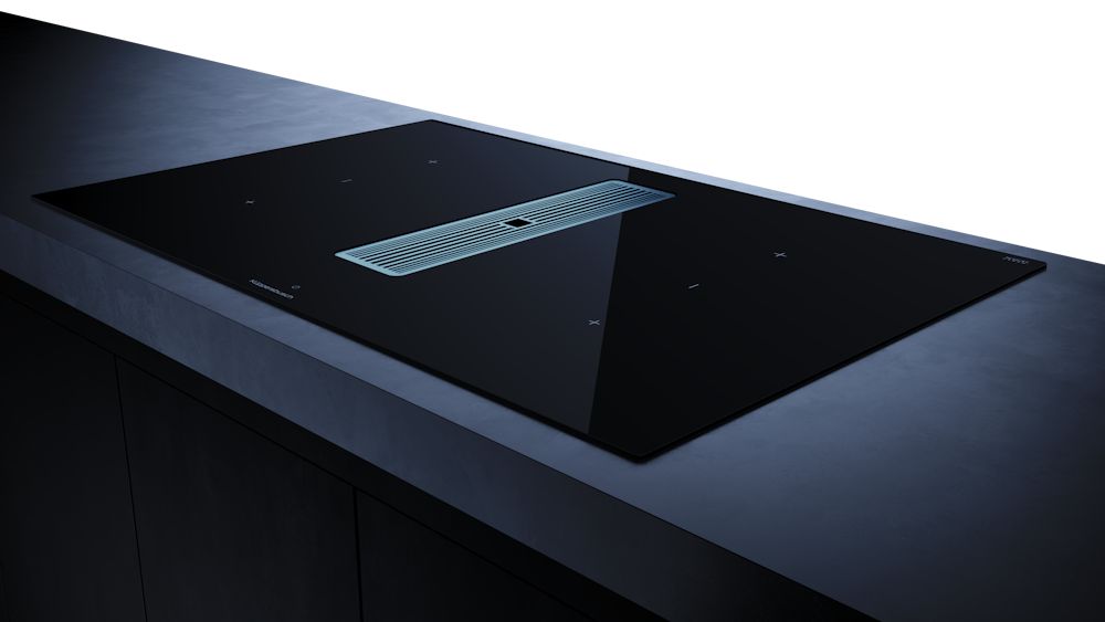 Индукционная варочная панель с вытяжкой KMI 8350.0 SR нержавеющая сталь Куперсбуш / Kuppersbusch