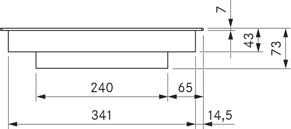 Варочная панель HiLight, 3/2 контура All Black BORA PKC3AB