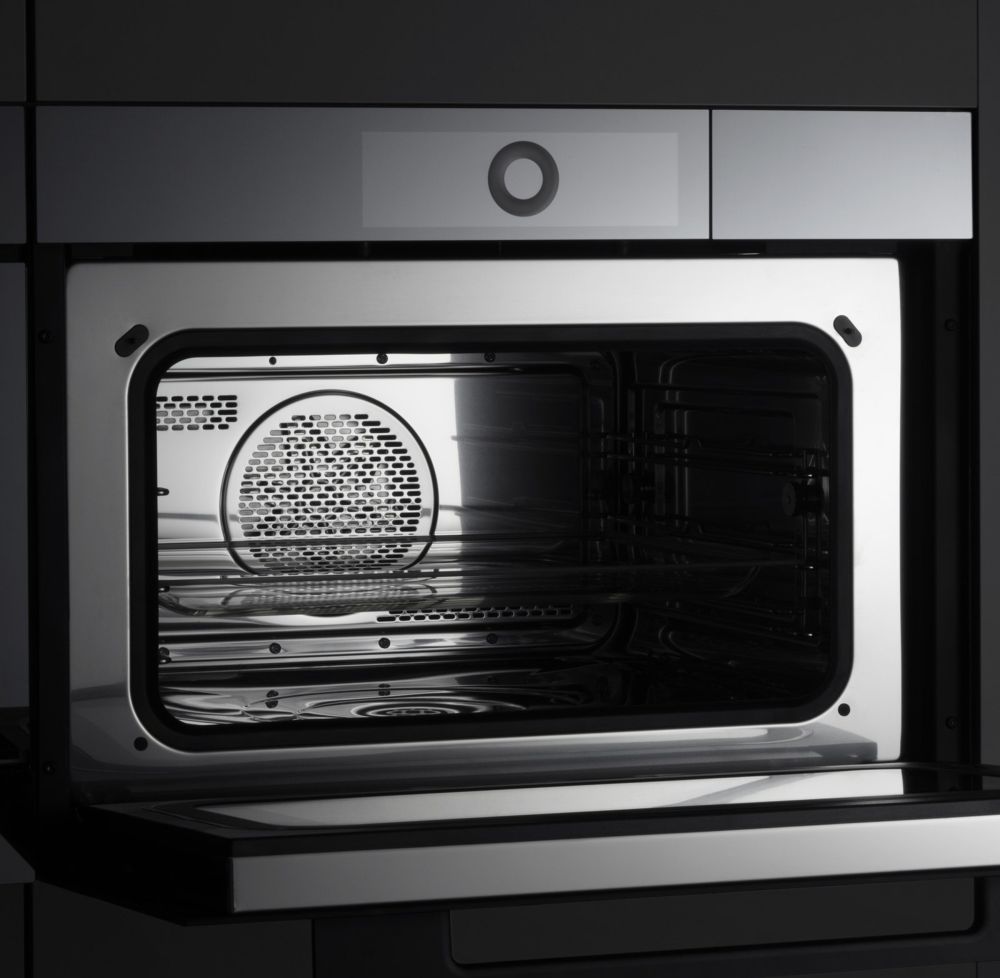 Паровой шкаф V-ZUG CombiSteamer V6000 45M PowerSteam AutoDoor платиновое стекло CSM6T-23047