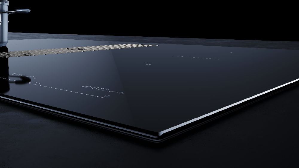 Индукционная варочная панель с вытяжкой KMI 8590.0 SR нержавеющая сталь Куперсбуш / Kuppersbusch