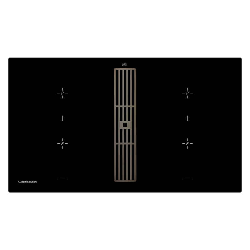 Индукционная варочная панель с вытяжкой KMI 9850.0 SR черный хром Куперсбуш / Kuppersbusch