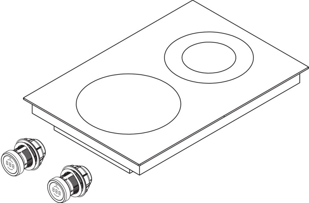 Варочная панель в версии Hyper (гипермощность) BORA PKCH3, 1 контур/2 контура