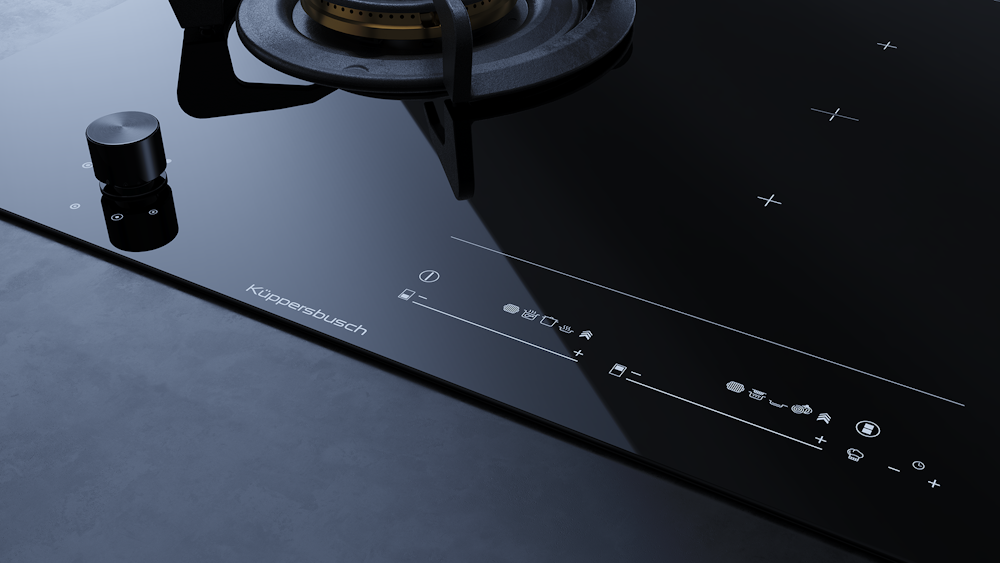Газовая варочная панель с индукцией Kuppersbusch KIG 6850.0 SR-E5