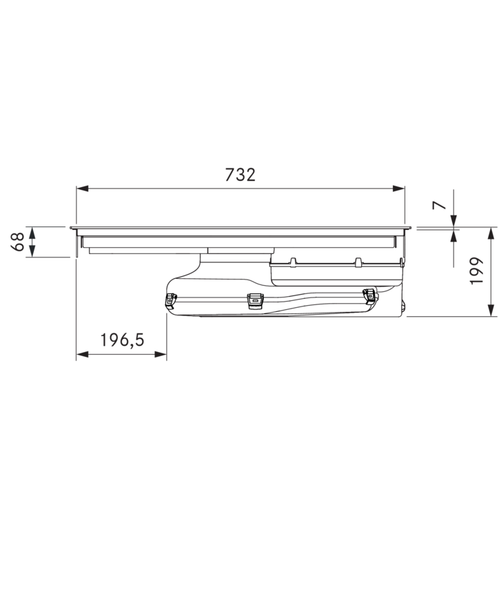 Индукционная варочная панель со встроенной вытяжкой BORA PURU