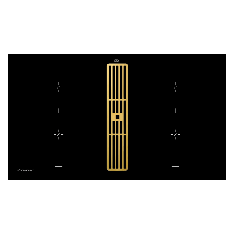 Индукционная варочная панель с вытяжкой KMI 9850.0 SR золотой Куперсбуш / Kuppersbusch