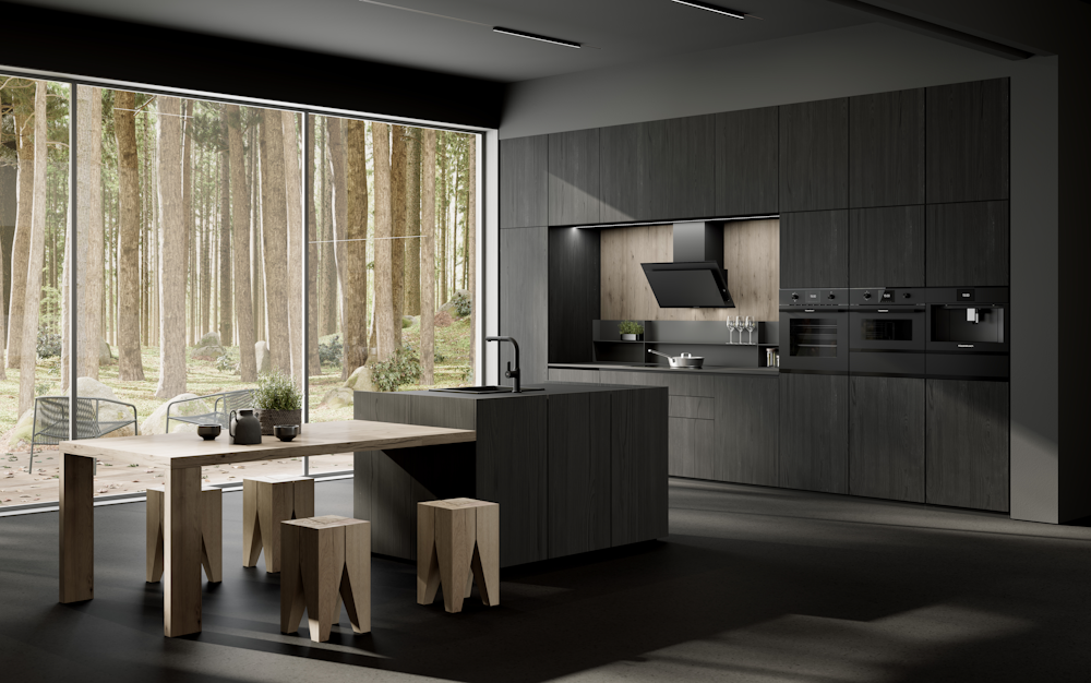 Компактный духовой шкаф с микроволнами Kuppersbusch CBM 6330.0 KSM6 MattBlack