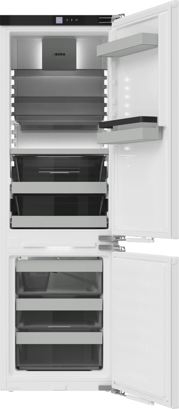 Встраиваемый холодильник с нижней морозильной камерой с подключением к воде BORA C178KGWS2