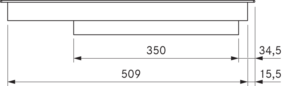 Индукционная варочная панель в версии HiLight BORA PKCB3, 3 контура/конфорка под утятницу