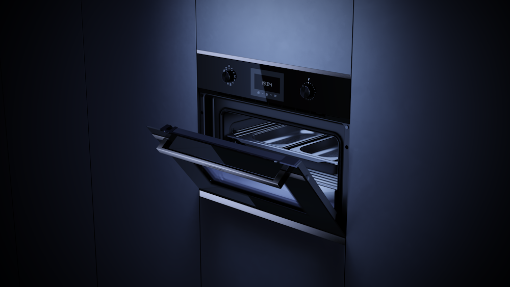 Компактный духовой шкаф с паром Kuppersbusch CBD 6340.0 S1 Stainless Steel