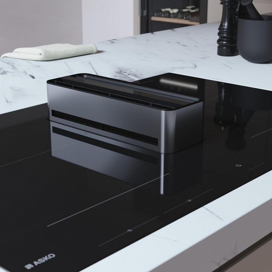 Индукционная варочная панель со встроенной вытяжкой Asko HIHD854GF