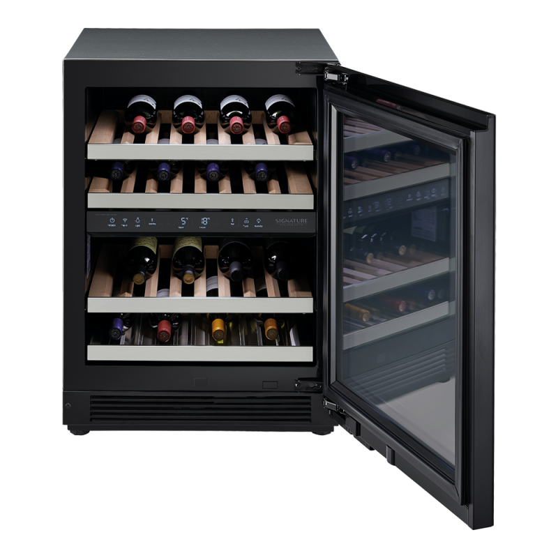 Винный шкаф встраиваемый под столешницу Signature Kitchen Suite SKSUW2401G Push to Open