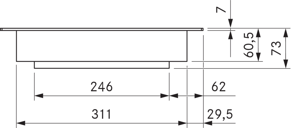 Тэппан-гриль с двумя конфорками BORA PKT3 из нержавеющей стали