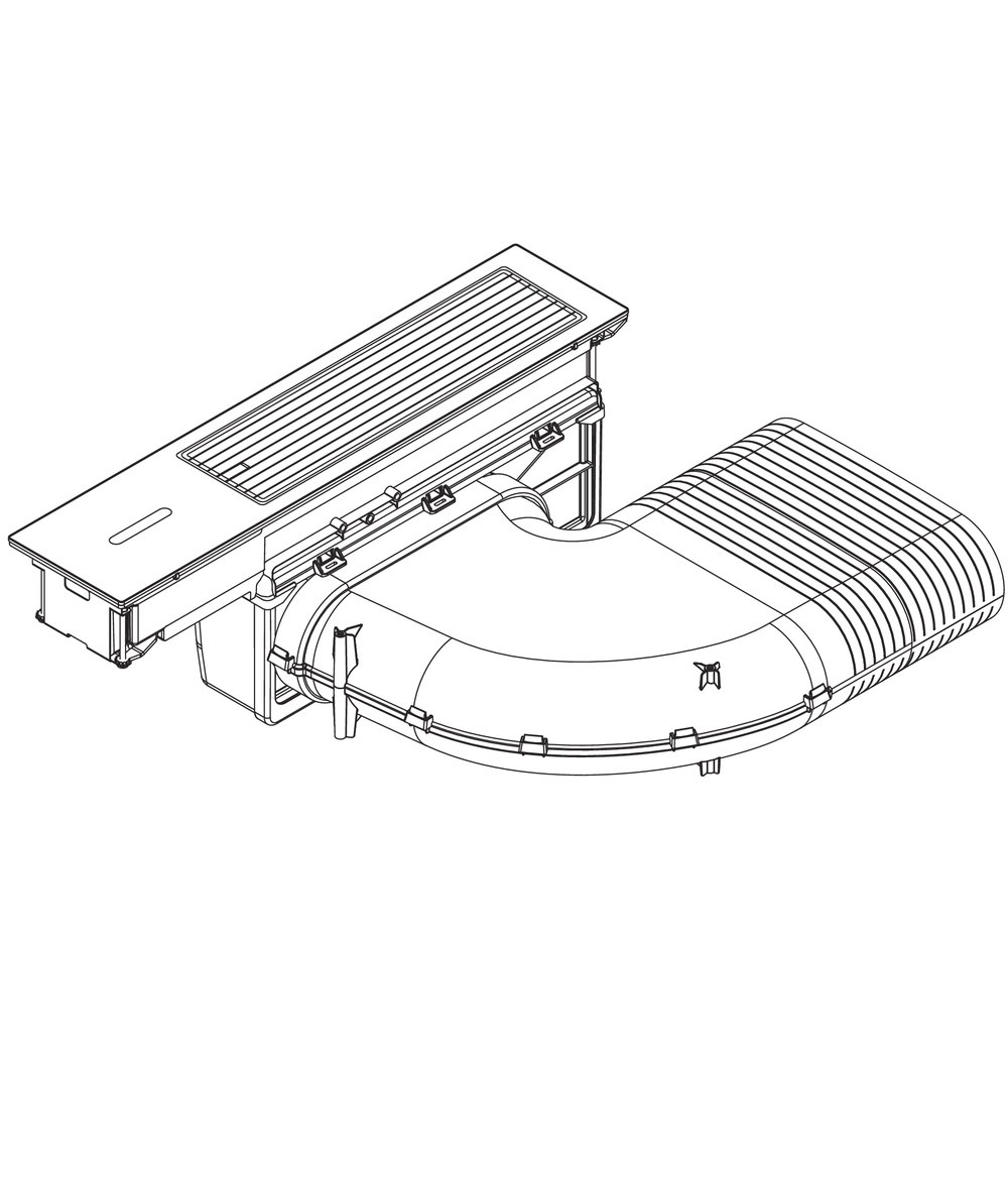 Вытяжка, встраиваемая в столешницу All Black BORA CKA2AB