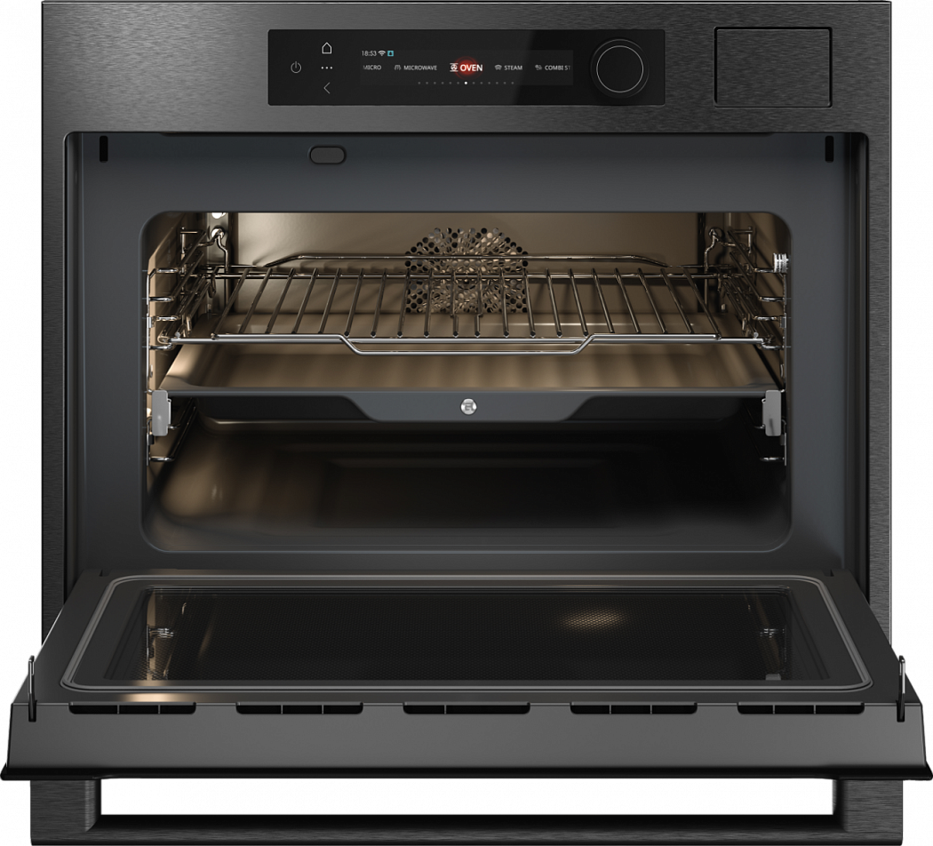 Компактный духовой шкаф с функцией пароварки и СВЧ Asko OCSM64BSH