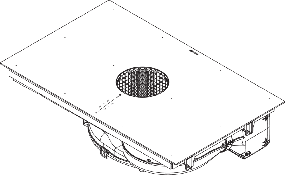 Индукционная варочная панель со встроенной вытяжкой BORA PUXU2