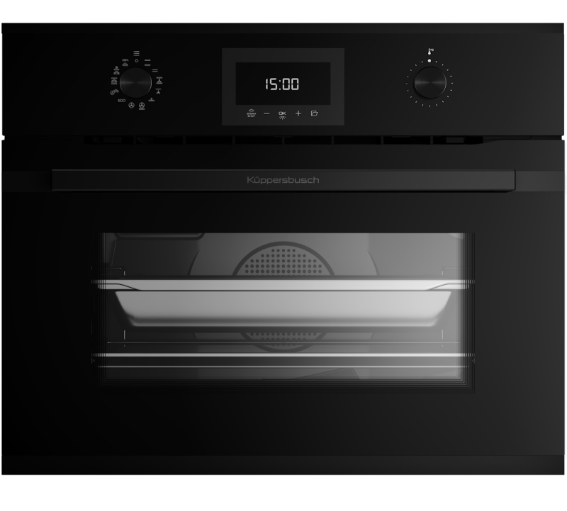 Компактный духовой шкаф с паром Kuppersbusch CBD 6340.0 S2 Black Chrome