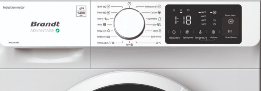 Отдельностоящая стиральная машина BRANDT WFB394QWE